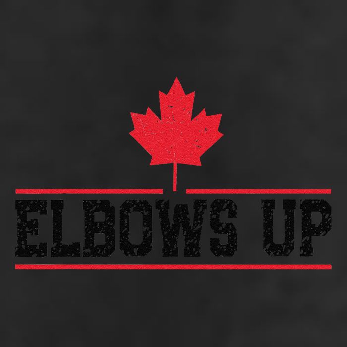 Elbows Up Canada True North Strong and Free Proud Canadian Adult Drive Performance Visor
