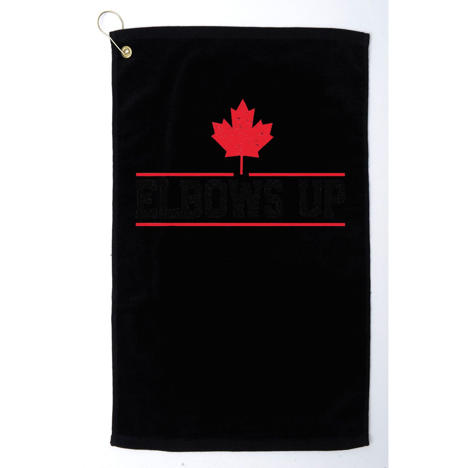 Elbows Up Canada True North Strong and Free Proud Canadian Golf Towel
