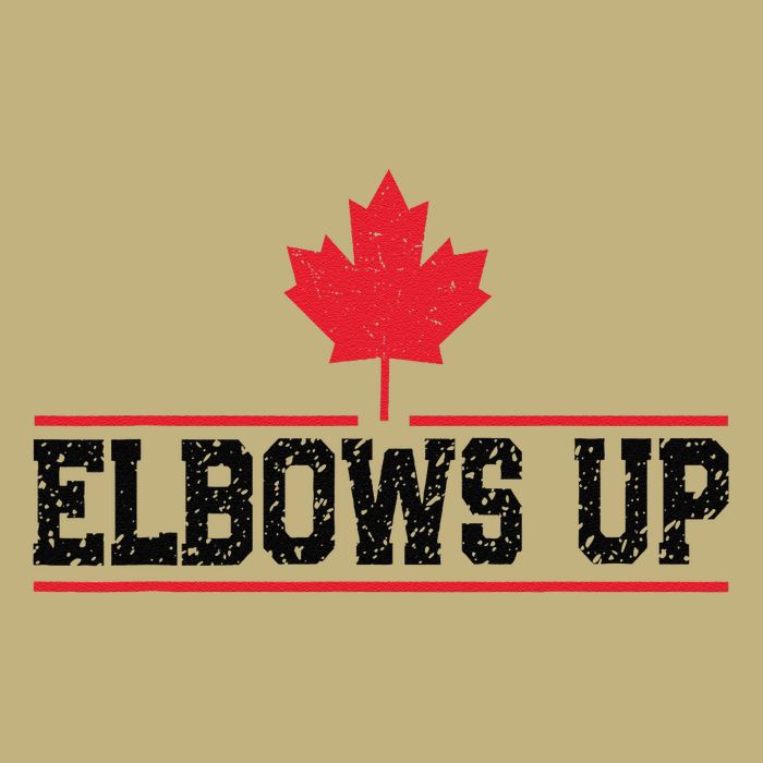 Elbows Up Canada True North Strong and Free Proud Canadian Cooling Performance Crew T-Shirt