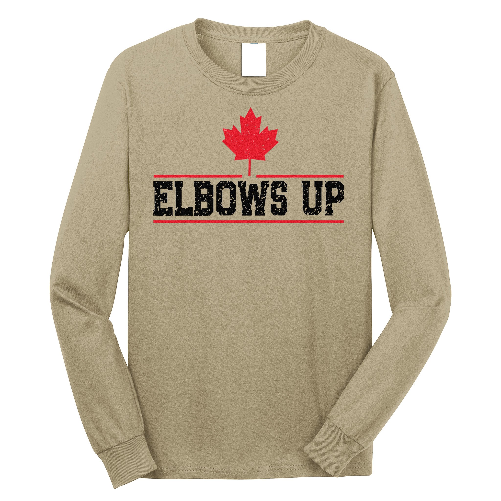 Elbows Up Canada True North Strong and Free Proud Canadian Long Sleeve Shirt