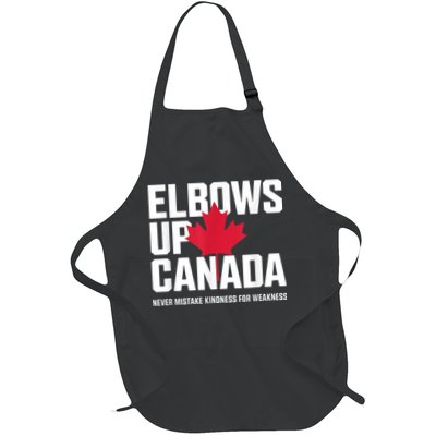 Elbows Up Canada Never Mistake Kindness for Weakness Apron