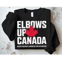 Elbows Up Canada Never Mistake Kindness for Weakness Sweatshirt