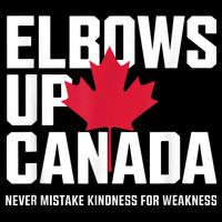 Elbows Up Canada Never Mistake Kindness for Weakness 16 in Basic Backpack