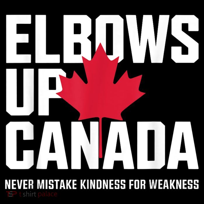 Elbows Up Canada Never Mistake Kindness for Weakness Pom Pom 12in Knit Beanie