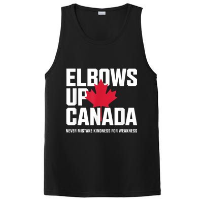 Elbows Up Canada Never Mistake Kindness for Weakness PosiCharge Competitor Tank