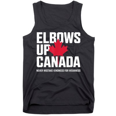 Elbows Up Canada Never Mistake Kindness for Weakness Tank Top