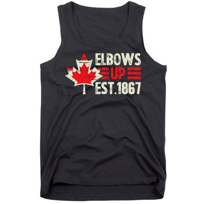 Elbows Up Canada Est 1867 Proud Canadian Strong Canada Tank Top