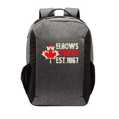 Elbows Up Canada Est 1867 Proud Canadian Strong Canada Vector Backpack