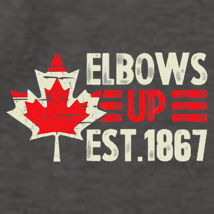 Elbows Up Canada Est 1867 Proud Canadian Strong Canada Vector Backpack