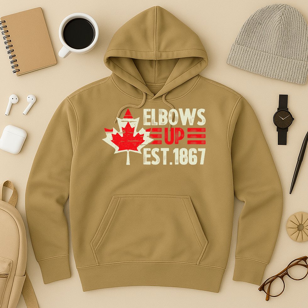 Elbows Up Canada Est 1867 Proud Canadian Strong Canada Hoodie