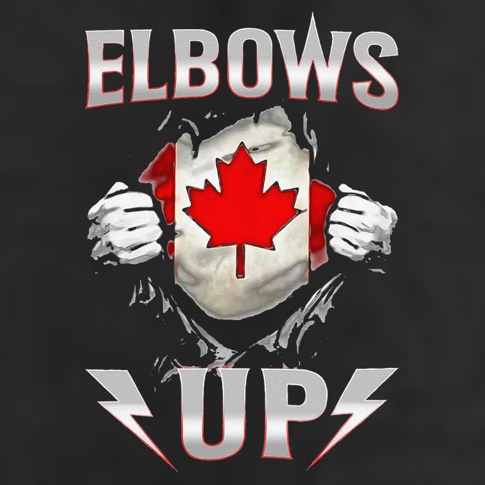 Elbows Up Canada Maple Leaf Strong North Pride Cool Comfort Performance Bucket Hat