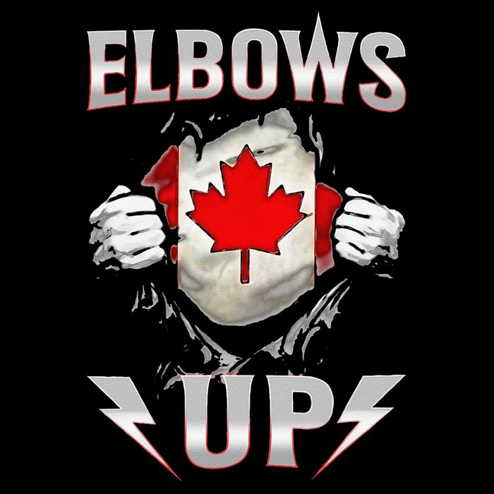 Elbows Up Canada Maple Leaf Strong North Pride USA-Made Doggie Bandana