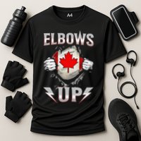 Elbows Up Canada Maple Leaf Strong North Pride Performance Shirt