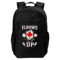 Elbows Up Canada Maple Leaf Strong North Pride Backpack