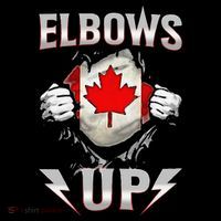 Elbows Up Canada Maple Leaf Strong North Pride Short Acrylic Beanie