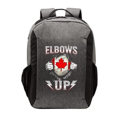 Elbows Up Canada Maple Leaf Strong North Pride Vector Backpack