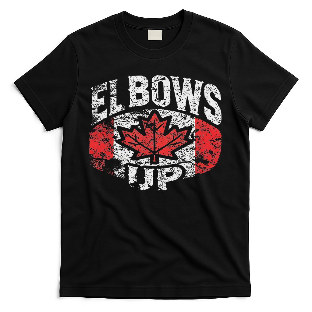 Elbows Up Canada Vintage Distressed Canadian Pride T-Shirt