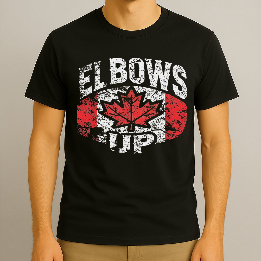Elbows Up Canada Vintage Distressed Canadian Pride T-Shirt