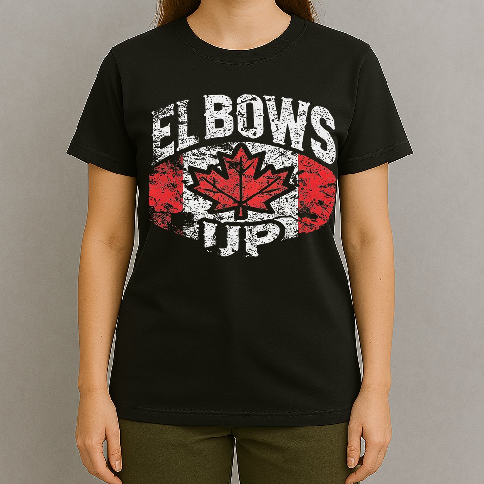 Elbows Up Canada Vintage Distressed Canadian Pride T-Shirt