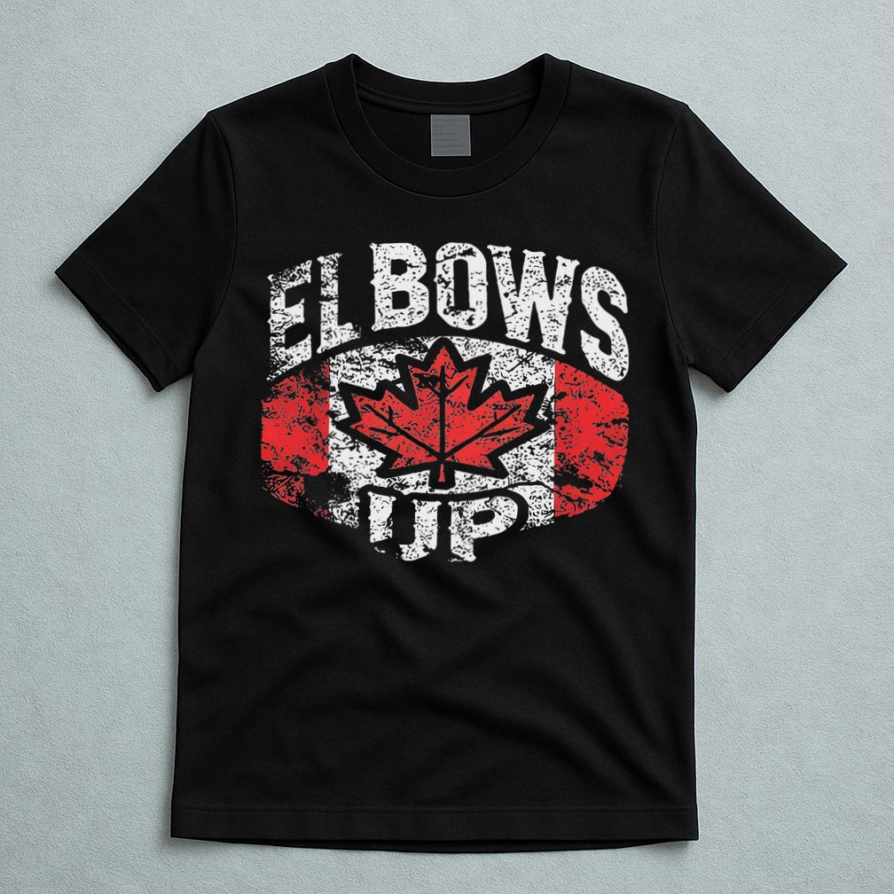 Elbows Up Canada Vintage Distressed Canadian Pride T-Shirt