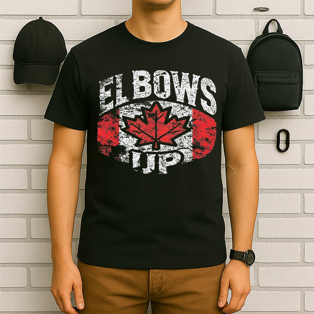Elbows Up Canada Vintage Distressed Canadian Pride T-Shirt