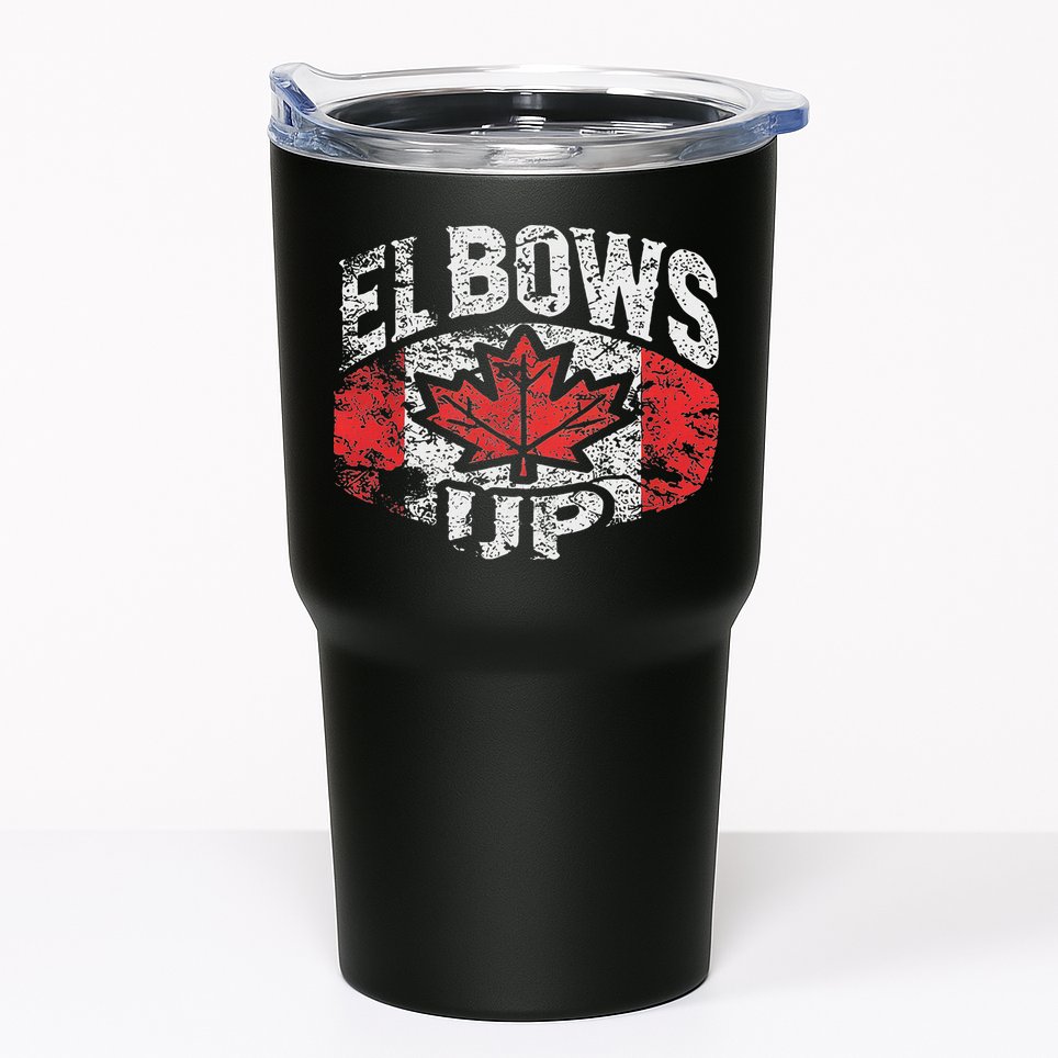 Elbows Up Canada Vintage Distressed Canadian Pride Tumbler