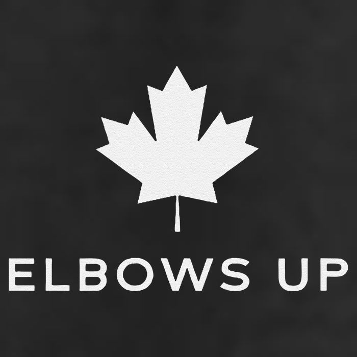 Elbows Up Canada 7 Panel Mesh Trucker Snapback Hat