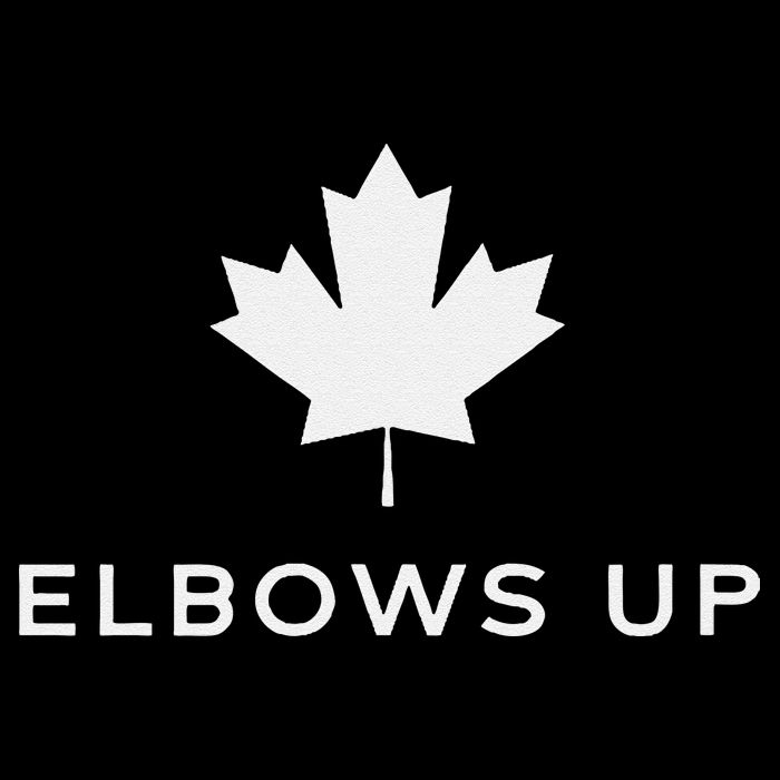 Elbows Up Canada Flat Bill Trucker Hat