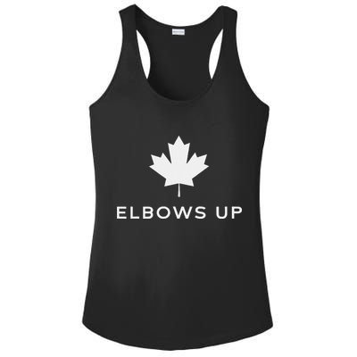 Elbows Up Canada Ladies PosiCharge Competitor Racerback Tank