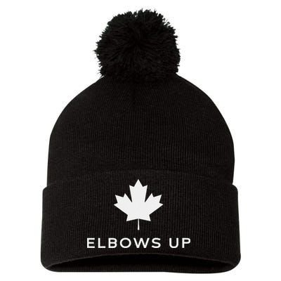 Elbows Up Canada Pom Pom 12in Knit Beanie