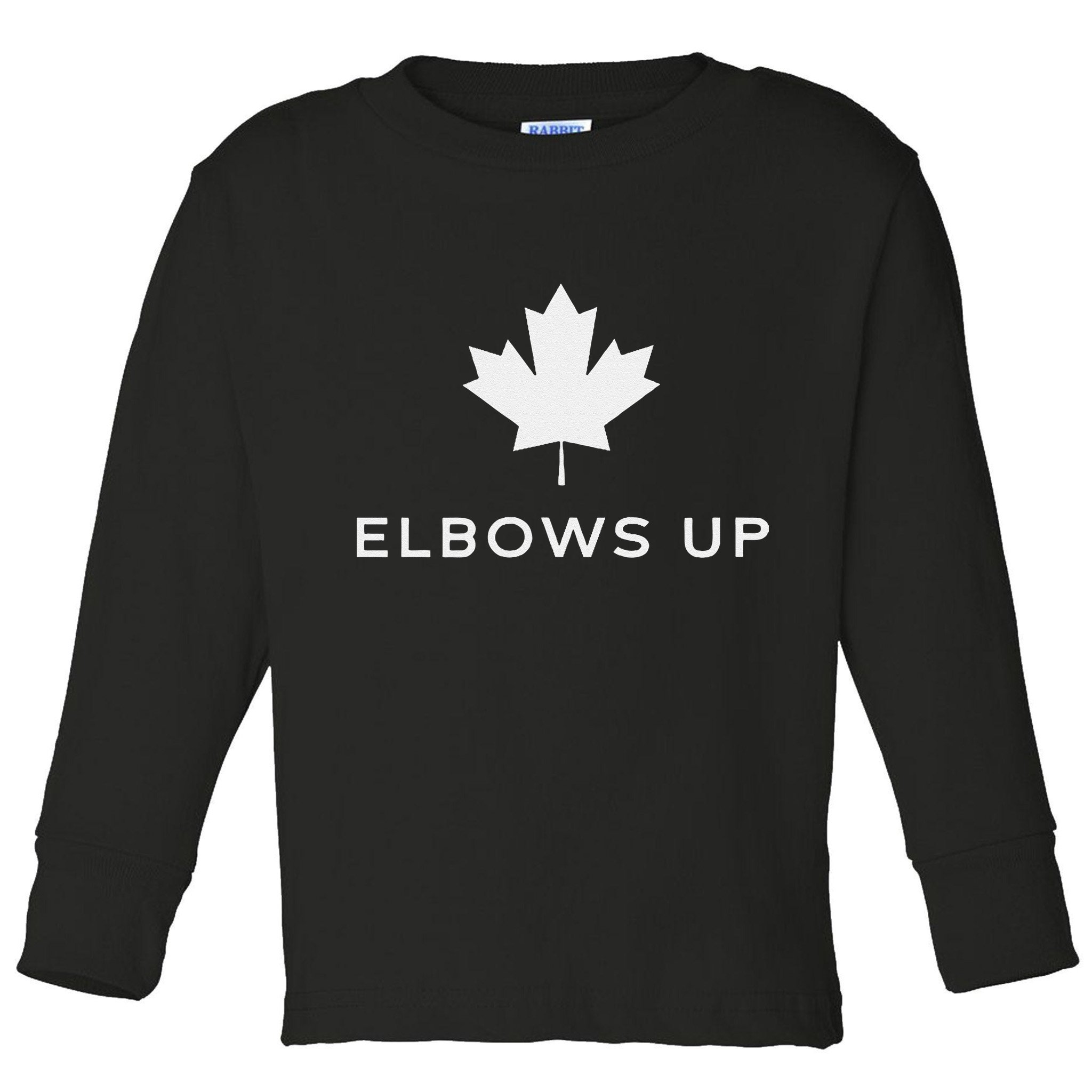 Elbows Up Canada Toddler Long Sleeve Shirt
