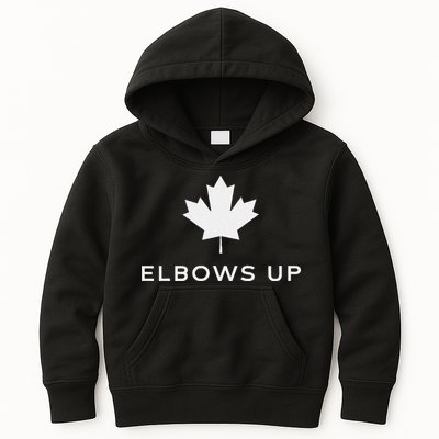 Elbows Up Canada Kids Hoodie