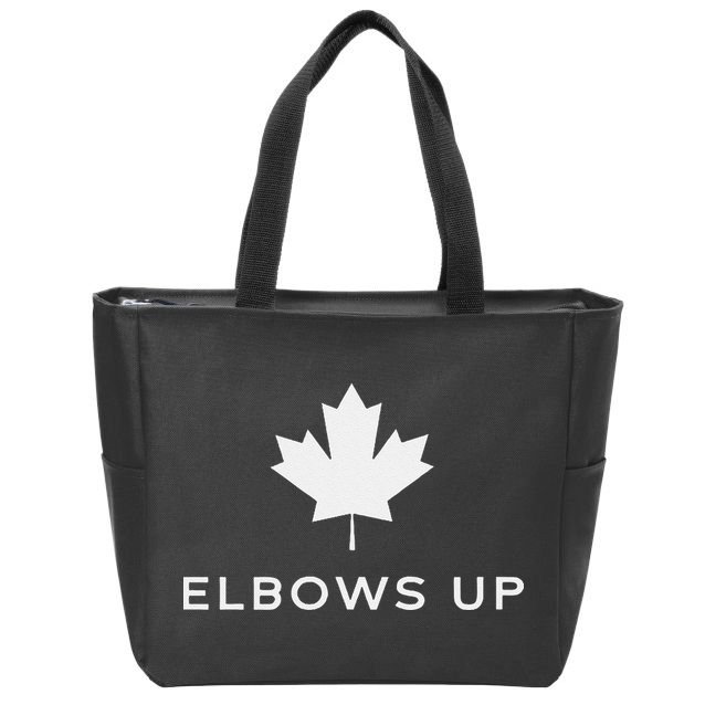 Elbows Up Canada Zip Tote Bag