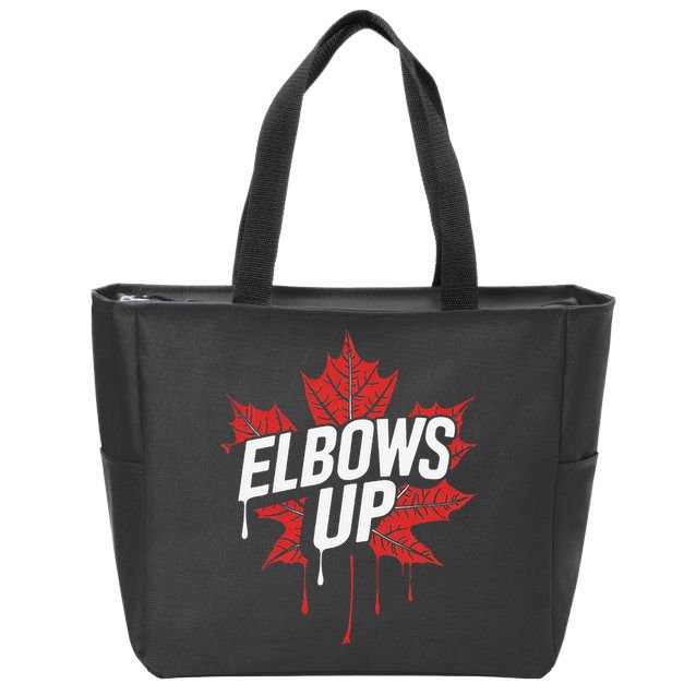 Elbows Up Canada Est 1867 Proud Canadian Strong Canada Zip Tote Bag