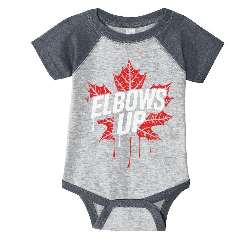 Elbows Up Canada Est 1867 Proud Canadian Strong Canada Infant Baby Jersey Bodysuit