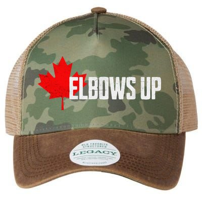 Elbows Up Canada True North Strong and Free Proud Canadian Legacy Tie Dye Trucker Hat