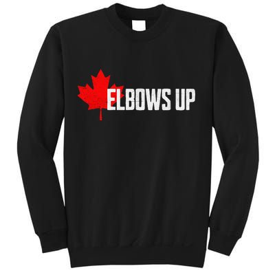 Elbows Up Canada True North Strong and Free Proud Canadian Sweatshirt
