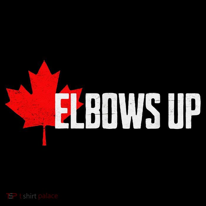 Elbows Up Canada True North Strong and Free Proud Canadian Tall T-Shirt