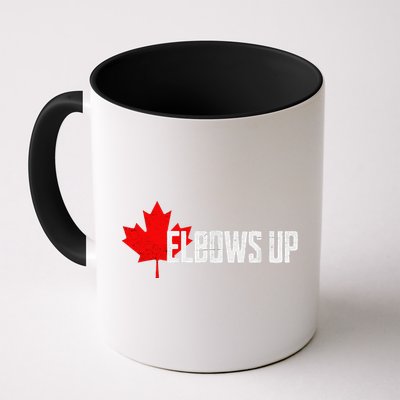 Elbows Up Canada True North Strong and Free Proud Canadian Mug