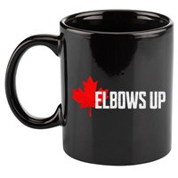 Elbows Up Canada True North Strong and Free Proud Canadian 11oz C Handle Ceramic Mug
