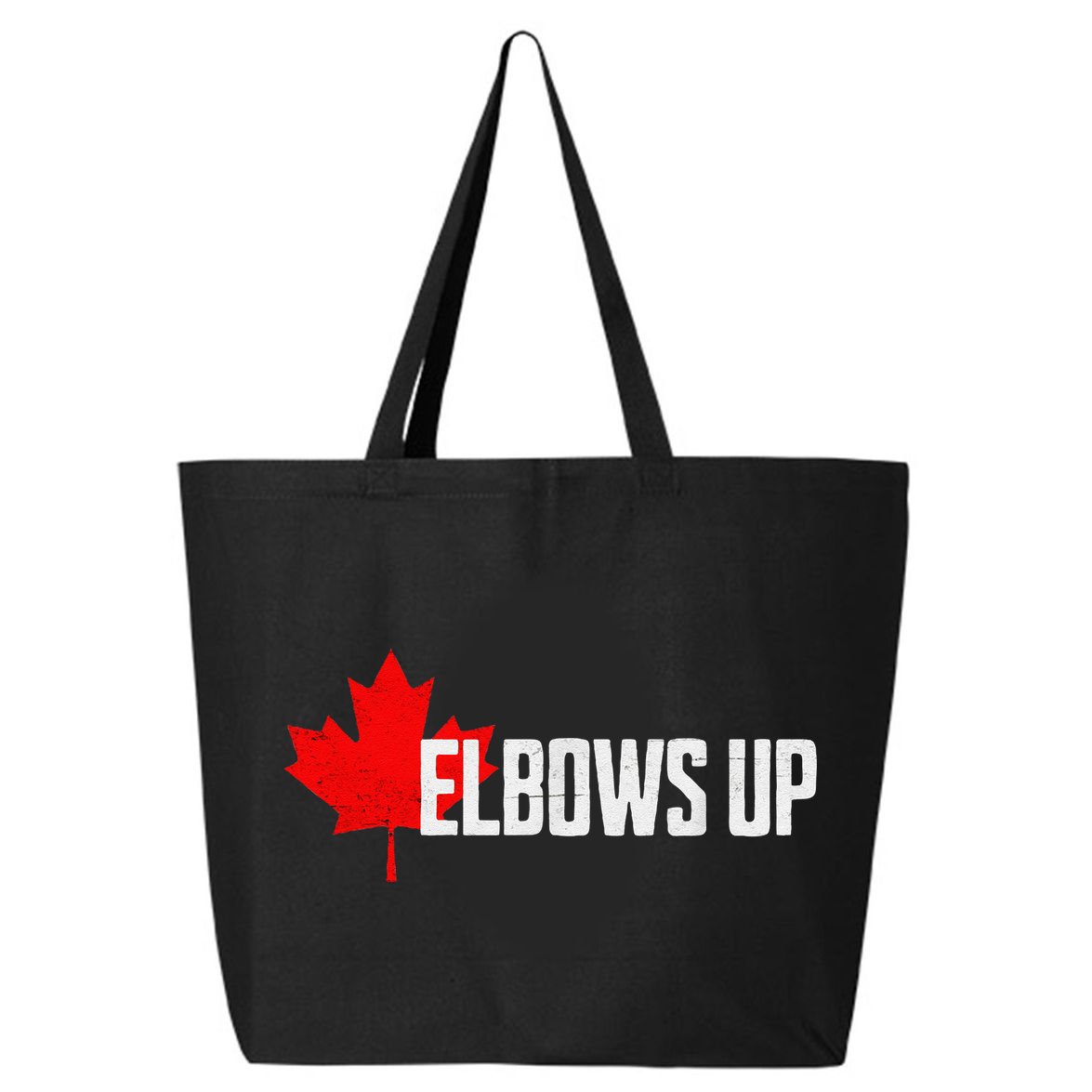 Elbows Up Canada True North Strong and Free Proud Canadian 25L Jumbo Tote