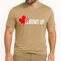 Elbows Up Canada True North Strong and Free Proud Canadian Cooling Performance Crew T-Shirt