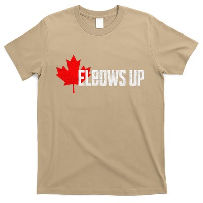 Elbows Up Canada True North Strong and Free Proud Canadian T-Shirt