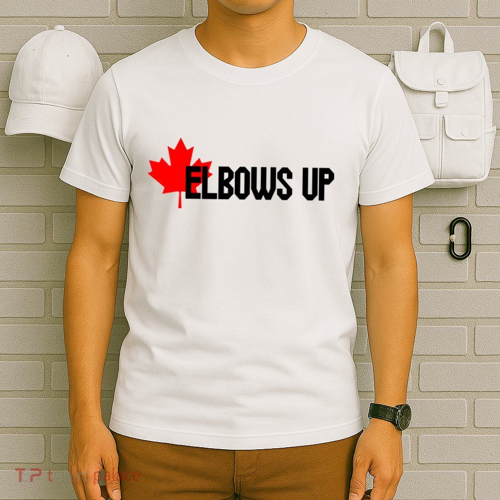 Elbows Up Canada True North Strong and Free Proud Canadian T-Shirt