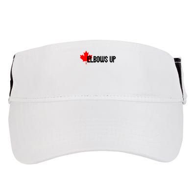 Elbows Up Canada True North Strong and Free Proud Canadian Adult Drive Performance Visor