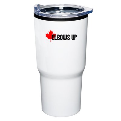 Elbows Up Canada True North Strong and Free Proud Canadian Tumbler