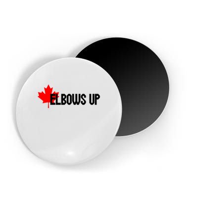 Elbows Up Canada True North Strong and Free Proud Canadian Magnet