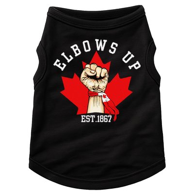 Elbows Up Canada Est 1867 Proud Canadian Strong Canada Doggie Tank