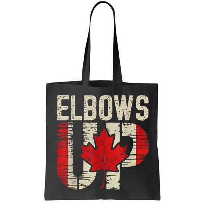 Elbows Up Canada Canadian Flag Retro Elbows Up Bag