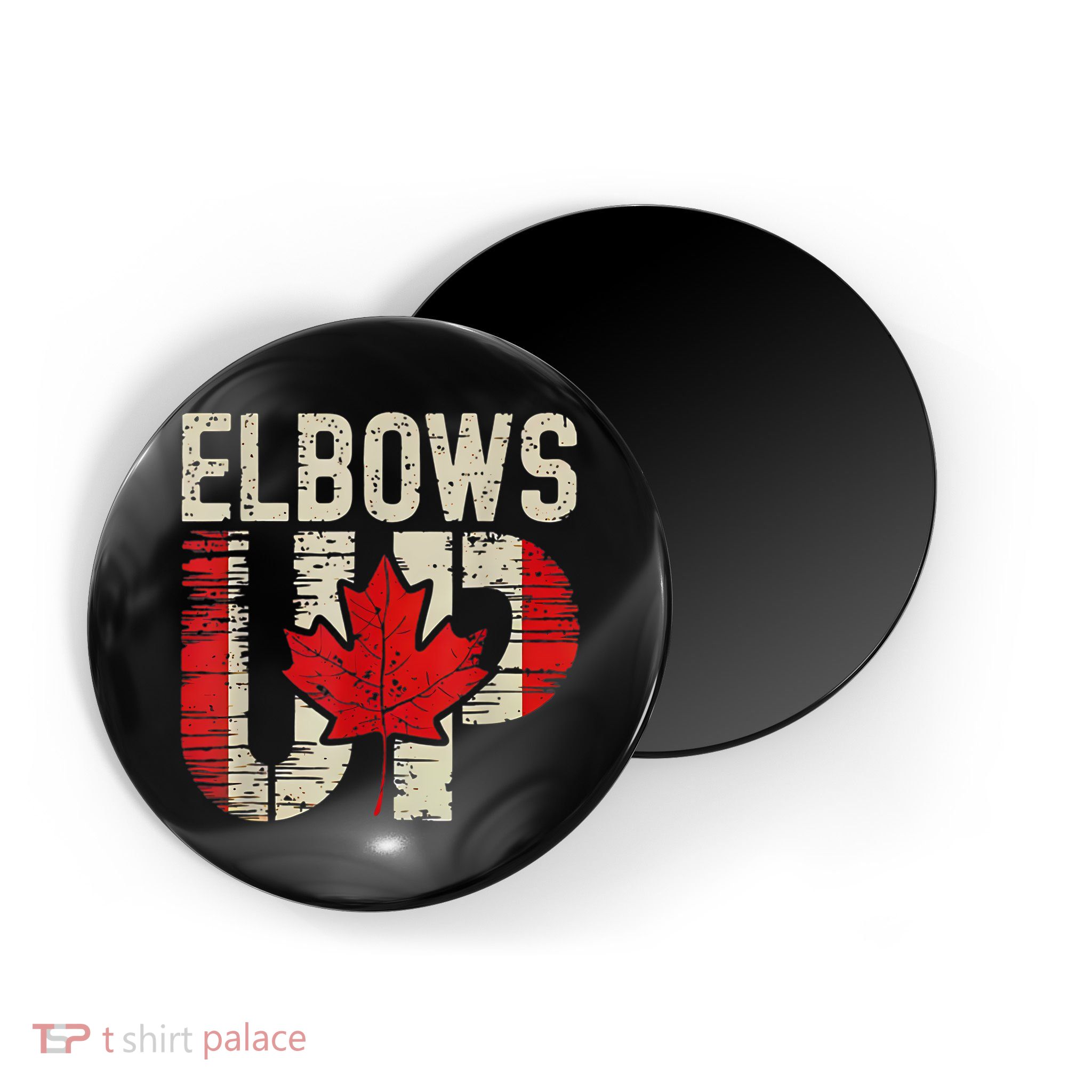 Elbows Up Canada Canadian Flag Retro Elbows Up Magnet